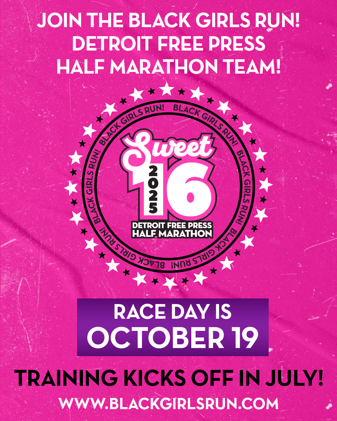 BGR! U x Detroit Free Press Half Marathon (13.1 miles) Training Plan