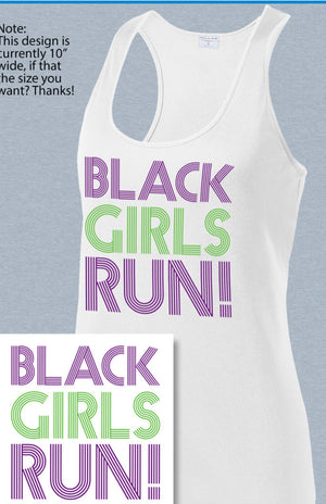 Black Girls RUN! Between the Lines Tank